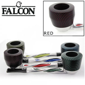 FALCON - PIJP - TWISTED - CARBON EDITION (rood)