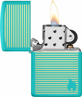 Zippo Turquoise met mobielhouder