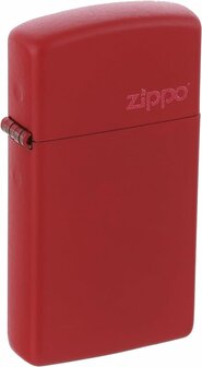 zippo red slim matte