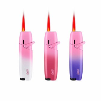Champ. Pink Jetflame metallic lighters 