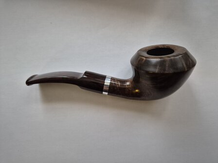 Molina pijp Barasso bruin (krom)