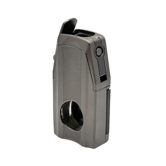 Ronson Mirage - Double Jetflame aansteker + knipper/boor Gun Metal