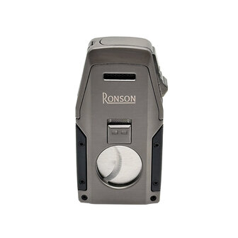 Ronson Mirage - Double Jetflame aansteker + knipper/boor Gun Metal