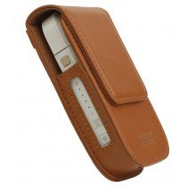 Iqos heup beschermhoesje leer cognac bruin