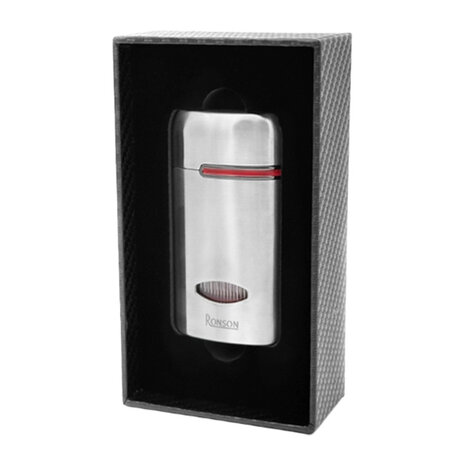 Ronson Fen - Triple Jetflame aansteker + boor Silver