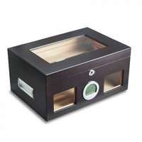 HUMIDOR BOOKWILL - zwart -  met DIG.METER HUMIDOR BOOKWILL - zwart -  met DIG.METER