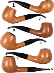 Tabakspijp Jean Claude naturel polish 5 Tabakspijp Jean Claude naturel polish 5