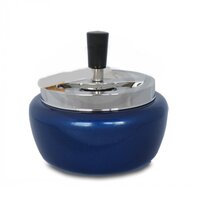 DRAAI-ASBAK - 130MM - METALLIC BLAUW Bookwill