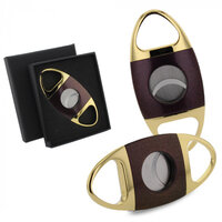 SIGARENKNIPPER - Ø22MM - DOUBLE-CUT  (Gold/Purple)