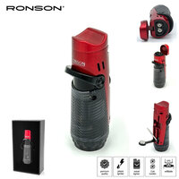 Ronson Bora - 2-Jetflame aansteker + Boor - Red Black Ronson Bora - 2-Jetflame aansteker + Boor - Red Black