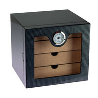 Bookwill Humidor - Kabinet 4-lades - 80 sigaren - Carbon High Gloss - 240x226x220mm Bookwill Humidor - Kabinet 4-lades - 80 sigaren - Carbon High Gloss - 240x226x220mm