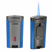 Xikar - Aansteker - Astral Single JetFlame - Gunmetal and Blue Xikar - Aansteker - Astral Single JetFlame - Gunmetal and Blue