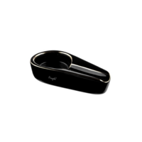 Sigarenasbak Keramisch zwart (ovaal)