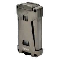 Ronson Hurricane - Triple Jetflame aansteker + boor - Gun Metal