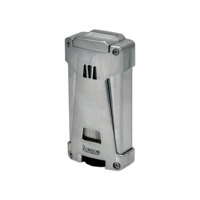Ronson Hurricane - Triple Jetflame aansteker + boor - Chrome Satin