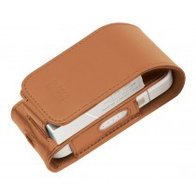 Iqos en heets heup beschermhoesje leer bruin cognac